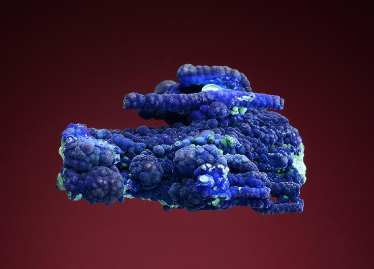AZURITE with MALACHITE